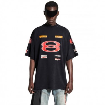 발렌시아가 남성 라운드 반팔 티셔츠 - Balenciaga Mens Round Tshirt 