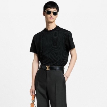 루이비통 남성 라운드 반팔 티셔츠 - Louis vuitton Mens Round Tshirt 