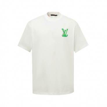 루이비통 남성 라운드 반팔 티셔츠 - Louis vuitton Mens Round Tshirt 