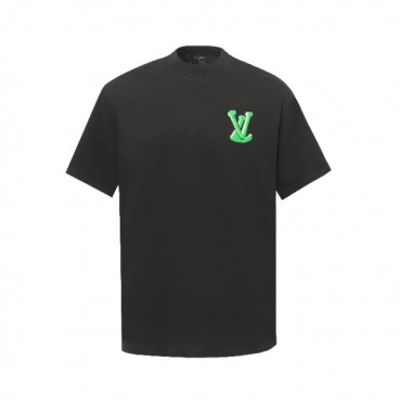 루이비통 남성 라운드 반팔 티셔츠 - Louis vuitton Mens Round Tshirt 