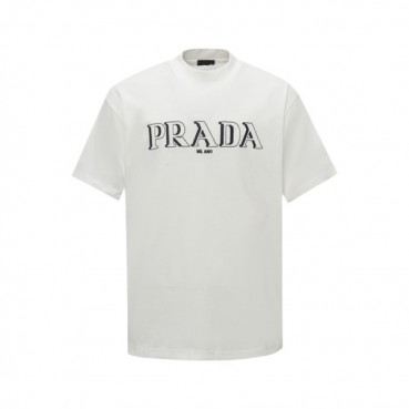 프라다 남성 라운드 반팔티 - Prada Mens Round Tshirt 