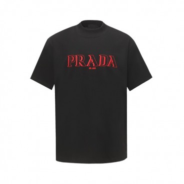 프라다 남성 라운드 반팔티 - Prada Mens Round Tshirt 