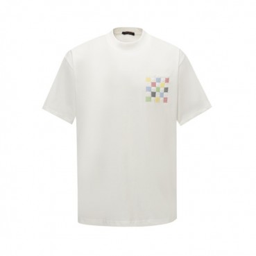 루이비통 남성 라운드 반팔 티셔츠 - Louis vuitton Mens Round Tshirt 