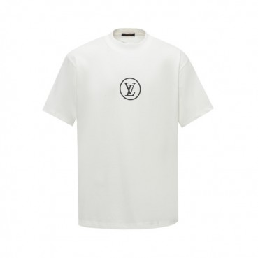 루이비통 남성 라운드 반팔 티셔츠 - Louis vuitton Mens Round Tshirt 