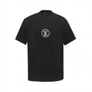 루이비통 남성 라운드 반팔 티셔츠 - Louis vuitton Mens Round Tshirt 
