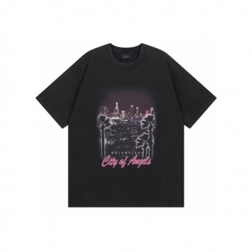 발렌시아가 남성 라운드 반팔 티셔츠 - Balenciaga Mens Round Tshirt 
