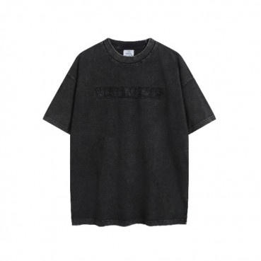베트멍 남/녀 라운드 반팔 티셔츠 - Vetements Unisex Oversize Tshirt 