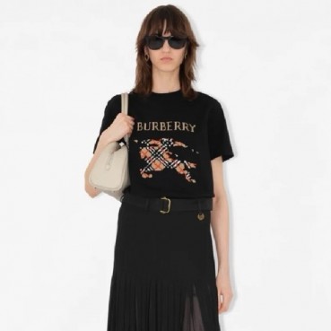 버버리 여성 반팔 티셔츠 - Burberry Womens Round Tshirt 
