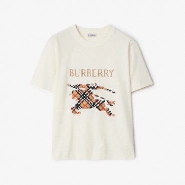 버버리 여성 반팔 티셔츠 - Burberry Womens Round Tshirt 