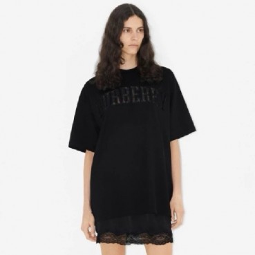 버버리 여성 반팔 티셔츠 - Burberry Womens Round Tshirt 