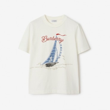버버리 여성 반팔 티셔츠 - Burberry Womens Round Tshirt 