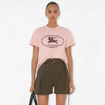 버버리 여성 반팔 티셔츠 - Burberry Womens Round Tshirt 