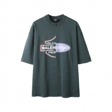발렌시아가 남성 라운드 반팔 티셔츠 - Balenciaga Mens Round Tshirt 