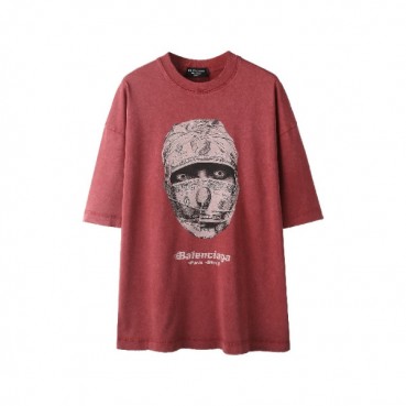 발렌시아가 남성 라운드 반팔 티셔츠 - Balenciaga Mens Round Tshirt 