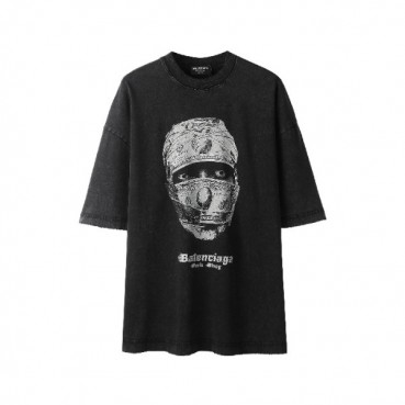 발렌시아가 남성 라운드 반팔 티셔츠 - Balenciaga Mens Round Tshirt 
