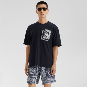 펜디 남성 라운드 반팔 티셔츠 - Fendi Mens Round Tshirt 