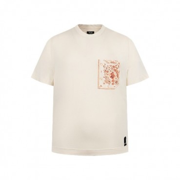 펜디 남성 라운드 반팔 티셔츠 - Fendi Mens Round Tshirt 