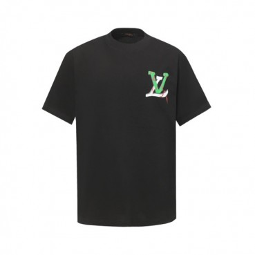 루이비통 남성 라운드 반팔 티셔츠 - Louis vuitton Mens Round Tshirt 