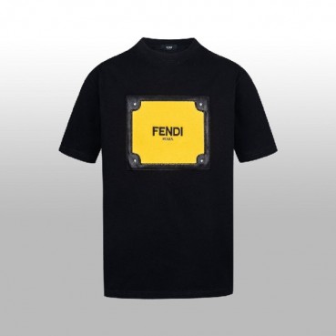 펜디 남성 라운드 반팔 티셔츠 - Fendi Mens Round Tshirt 