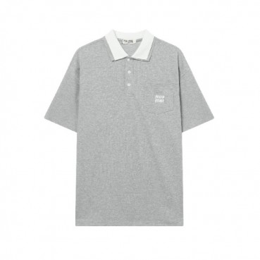 미우미우 남성 폴로 반팔 티셔츠 - Miumiu Mens Polo Tshirt 