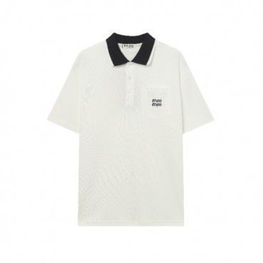 미우미우 남성 폴로 반팔 티셔츠 - Miumiu Mens Polo Tshirt 