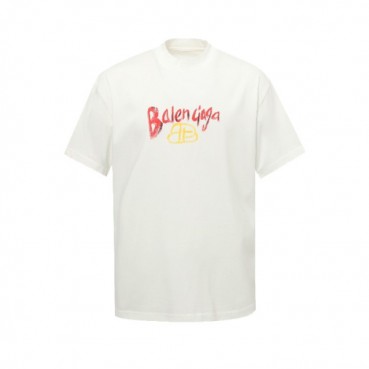 발렌시아가 남성 라운드 반팔 티셔츠 - Balenciaga Mens Round Tshirt 