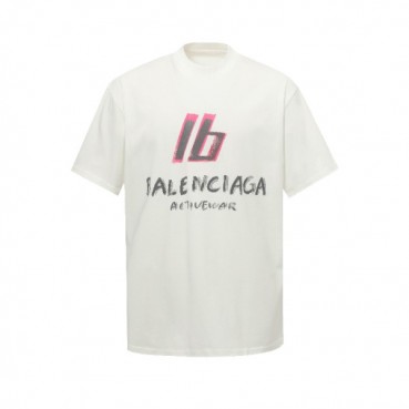 발렌시아가 남성 라운드 반팔 티셔츠 - Balenciaga Mens Round Tshirt 