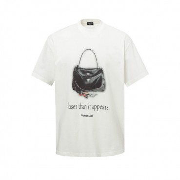 발렌시아가 남성 라운드 반팔 티셔츠 - Balenciaga Mens Round Tshirt 