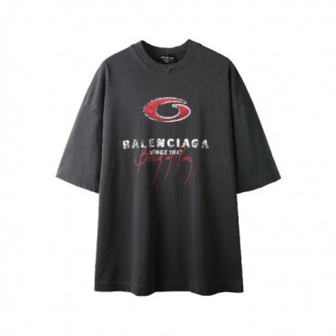 발렌시아가 남성 라운드 반팔 티셔츠 - Balenciaga Mens Round Tshirt 