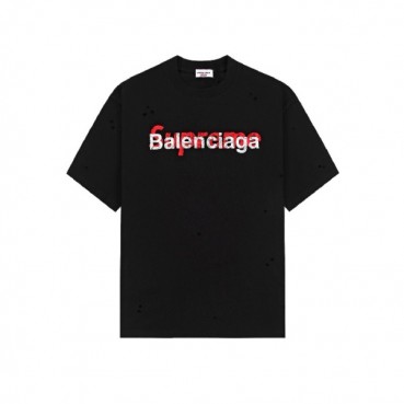 발렌시아가 남성 라운드 반팔 티셔츠 - Balenciaga Mens Round Tshirt 