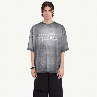 메종 마르지엘라 남성 라운드 반팔 티셔츠 - Maison Margiela Mens Round Tshirt 