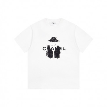 샤넬 남/녀 라운드 반팔티 - Chanel Unisex Round Tshirt 