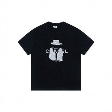 샤넬 남/녀 라운드 반팔티 - Chanel Unisex Round Tshirt 
