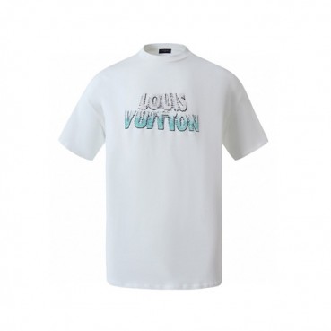 루이비통 남성 라운드 반팔 티셔츠 - Louis vuitton Mens Round Tshirt 