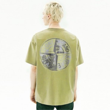 스톤아일랜드 남성 라운드 반팔 티셔츠 - Stone Island Mens Round Tshirt 