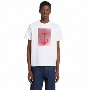 구찌 남성 라운드 반팔티 - Gucci Mens Round Tshirt 
