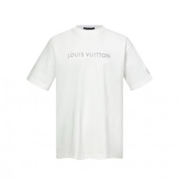 루이비통 남성 라운드 반팔 티셔츠 - Louis vuitton Mens Round Tshirt 