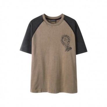 크롬하츠 남성 라운드 반팔티 - Chrom Hearts Mens Round Tshirt 