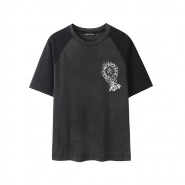 크롬하츠 남성 라운드 반팔티 - Chrom Hearts Mens Round Tshirt 