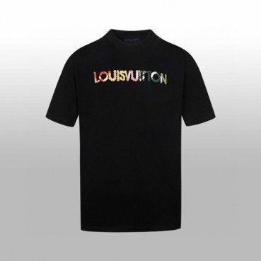 루이비통 남성 라운드 반팔 티셔츠 - Louis vuitton Mens Round Tshirt 