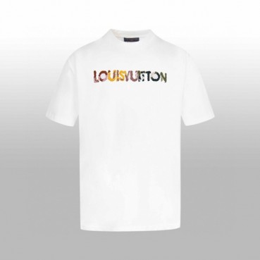 루이비통 남성 라운드 반팔 티셔츠 - Louis vuitton Mens Round Tshirt 
