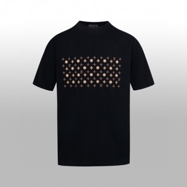 루이비통 남성 라운드 반팔 티셔츠 - Louis vuitton Mens Round Tshirt 