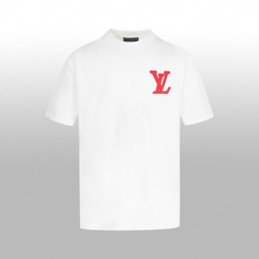 루이비통 남성 라운드 반팔 티셔츠 - Louis vuitton Mens Round Tshirt 
