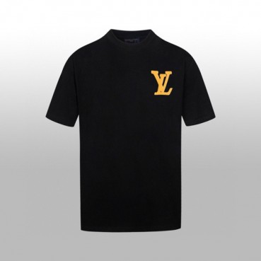 루이비통 남성 라운드 반팔 티셔츠 - Louis vuitton Mens Round Tshirt 