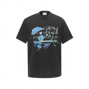 메종 마르지엘라 남성 라운드 반팔 티셔츠 - Maison Margiela Mens Round Tshirt 