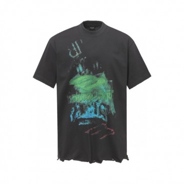 발렌시아가 남성 라운드 반팔 티셔츠 - Balenciaga Mens Round Tshirt 
