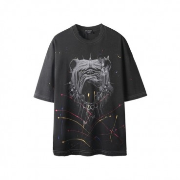 발렌시아가 남성 라운드 반팔 티셔츠 - Balenciaga Mens Round Tshirt 