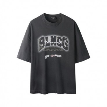 발렌시아가 남성 라운드 반팔 티셔츠 - Balenciaga Mens Round Tshirt 
