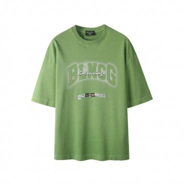 발렌시아가 남성 라운드 반팔 티셔츠 - Balenciaga Mens Round Tshirt 