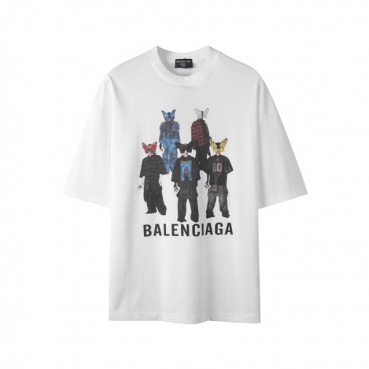 발렌시아가 남성 라운드 반팔 티셔츠 - Balenciaga Mens Round Tshirt 
